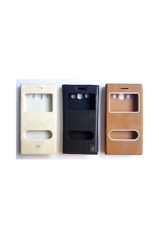 Samsung Uyumlu Galaxy E5 Kapakli Gizli Miknatisli Magnum Kilif 538424618