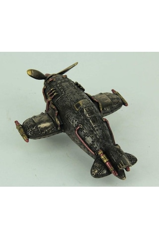 Veronese Design Steampunk Tarzı Tek Pervaneli Uçak Heykeli