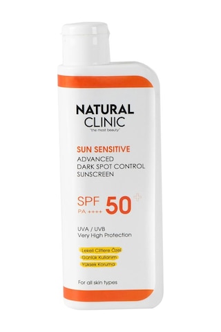 Natural Clinic SPF50+ Leke Karşıtı Yüksek Koruma Nemlendirici Güneş Kremi 200 ML