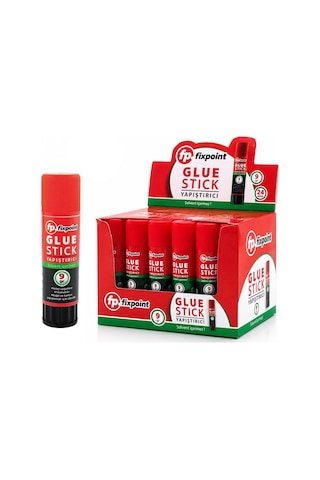 Fixpoint P-0636 Stick Yapıştırıcı Prit 9gr Kağıt Yıkanabilir Kolay Uygulama Solvent İçermez - 24'li Paket