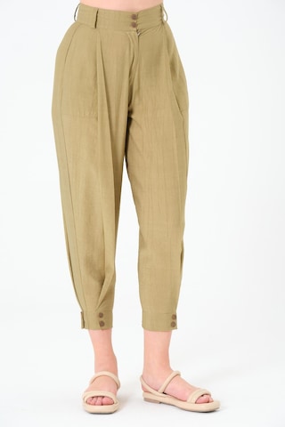 Sortie Collection Paça Düğmeli Pantolon Haki
