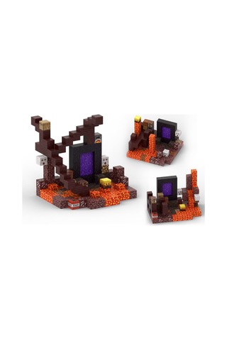Minecraft Manyetik Portal Temalı Blok Oyuncak - 128 Parça