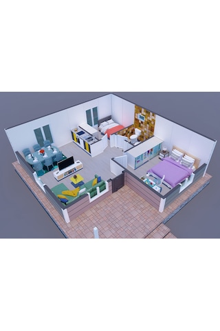 64 M² Prefabrik Ev