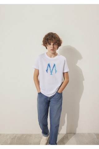 Mavi - Mavi Logo Baskılı Beyaz Tişört 6610063-620 Beyaz