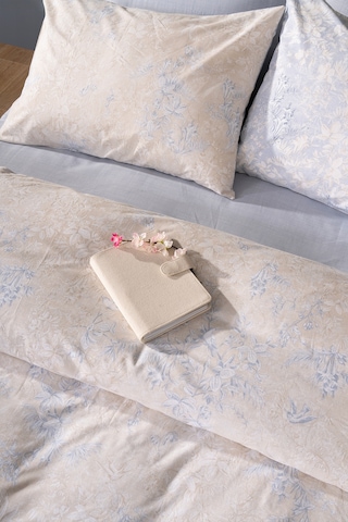 Puffy Claus Çift Kişilik Polycotton Nevresim Takımı - Bej Bej