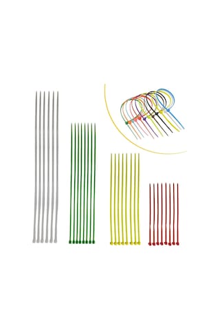 Buradabuldun 30 Parça Plastik Kablo Kelepçe Seti Kablo Düzenleyici Bağlama Bantları