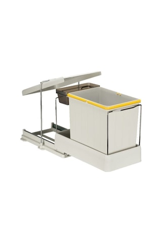 Pelikan Carrier 21600 Raylı Dolap Içi Çöp Kovası 16 1 Lt (17 Lt) - Mutfak Çöp Kovası Ahşap