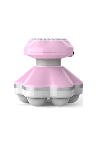 Padalink Küçük Usb/aaa Çift Enerji Mini Masajcı - 6 Başlı Titreşimli Vücut Geneli Derin Kas Masajı, Ergonomik El Tutusu, Hafif Mor, İngilizce Renkli Kutuda Mor