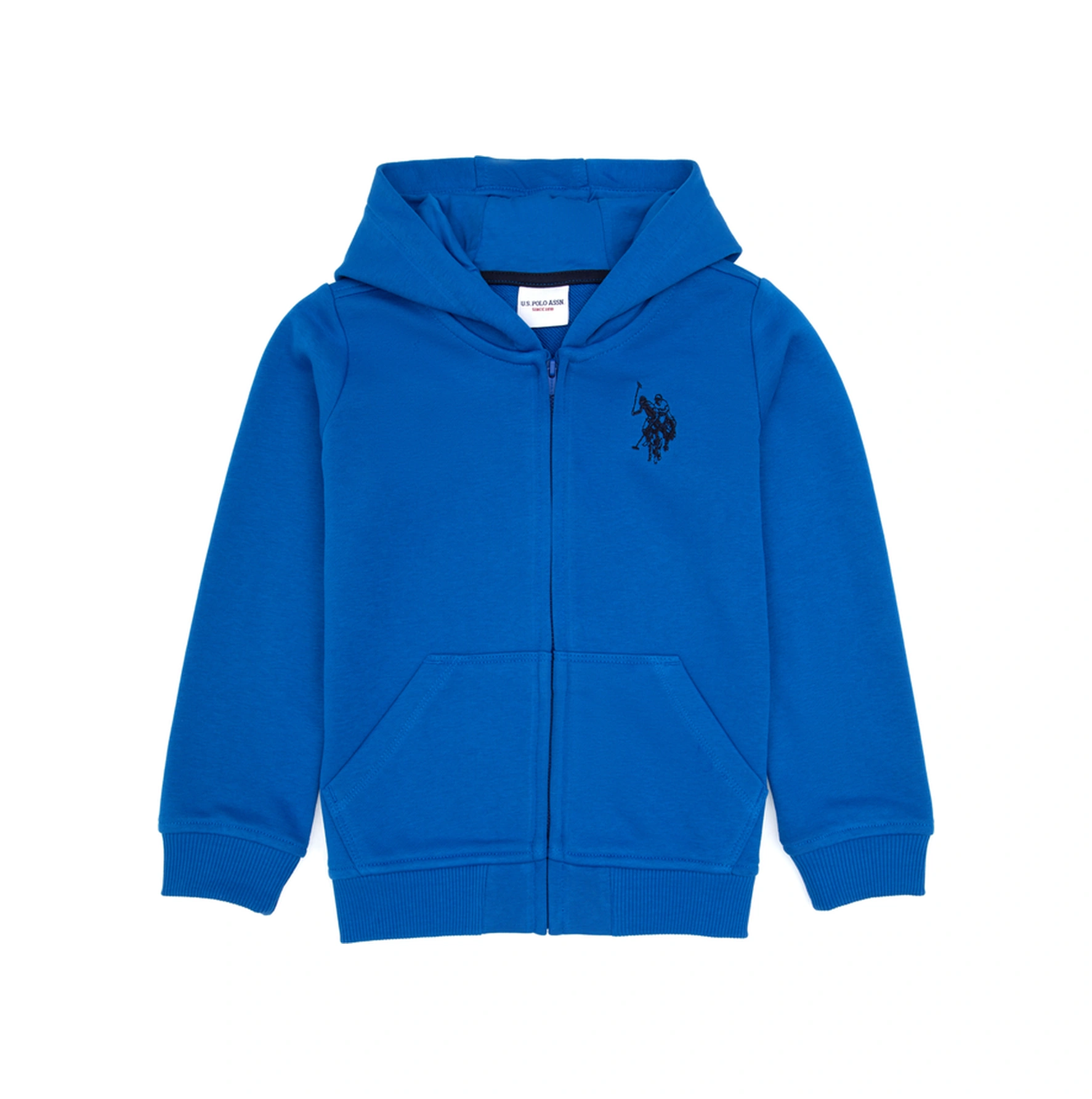 U.S. Polo Assn. Erkek Çocuk Saks Fermuarlı Kapüşonlu Sweatshirt 50316706-VR032