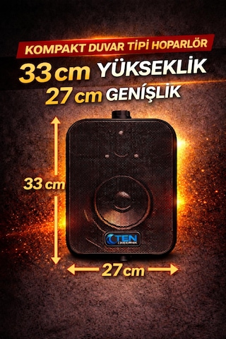 Ten, 5 Hoparlörlü Anfi Ses Sistemi Mağaza, Cafe Ve Restoran, Cami İçin Xlarge Paket