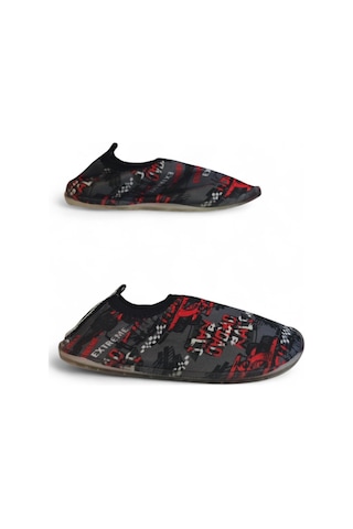 Serabien Ç Siyah-kırmızı Sörf Havuz Plaj Erkek Çocuk Deniz Ayakkabısı Siyah