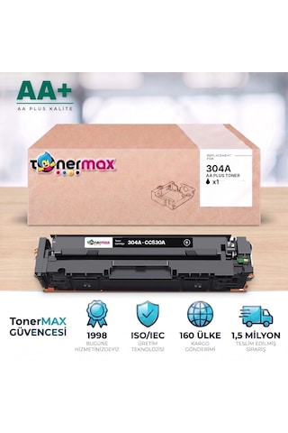 Hp 304a Cc530a Siyah Uyumlu Toner Aa Plus / Color Laserjet Cp2025 / Cm2320