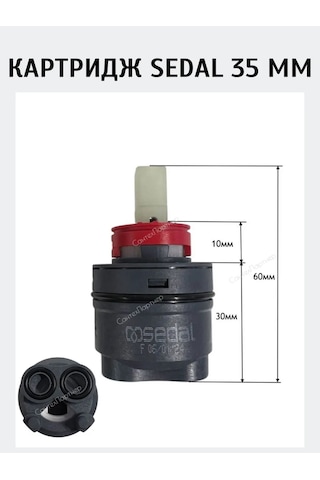 Gappo Sedal 35mm Musluk Kartuşu 297228043 Siyah