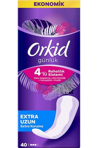 Orkid Günlük Extra Uzun Koruma 40'lı