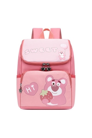 Goldenqian Giles Jack Yeni Okul Çantası Büyük Kapasiteli Sırt Çantası 2ıgfq2 Beyaz - Pembe