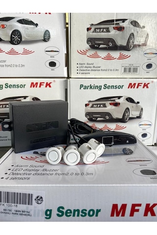 Mfk Universal Park Sensörü Dijital Görüntülü Ve Sesli Beyaz 18 Mm