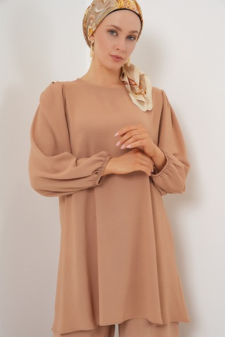 Bigdart Ayrobin Tunik Pantolon Alt Üst Takım 6712 - Vizon Diğer