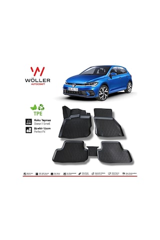 Volkswagen Polo Paspas Makyajlı 2021 Sonrası 3d Havuzlu Paspas