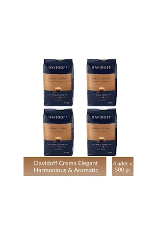 Davidoff Crema Elegant Çekirdek Kahve 4 x 500 G