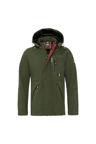 Famoda Kürklü Su Ve Rüzgar Geçirmez Haki Softshell Kışlık Erkek Mont Haki