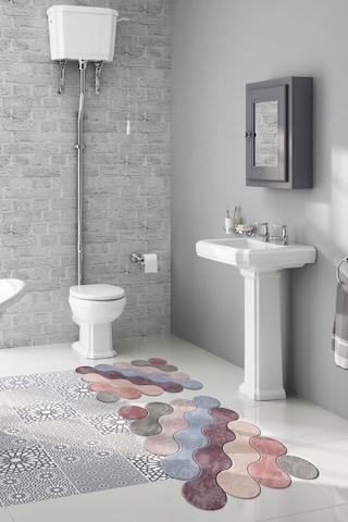 Alanur Florya Lazer Kesim 2 Li Banyo Takimi St210117gr Renkli