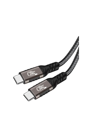 Zore Qg01 Type-c To Type-c Usb4 Pd Data Kablosu 240w 40gbps 8k 60hz 0.5 Metre