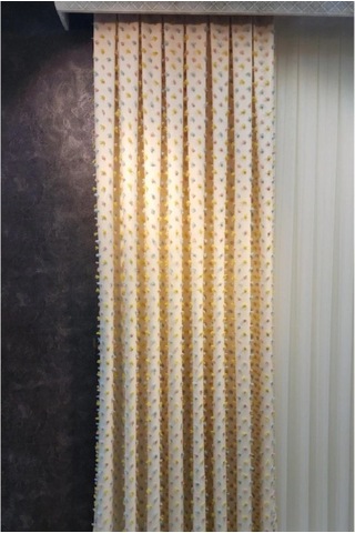 As Perde Püsküllü Fon Perde Çok Renkli