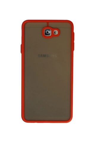 Newface - 656 - Samsung Uyumlu Galaxy J7 Prime Kılıf Montreal Silikon Kapak - Glblseme - - Kırmızı