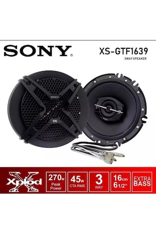 Sony Xs-Gtf1639 270 Watt 16 Cm Yuvarlak Oto Hoparlör