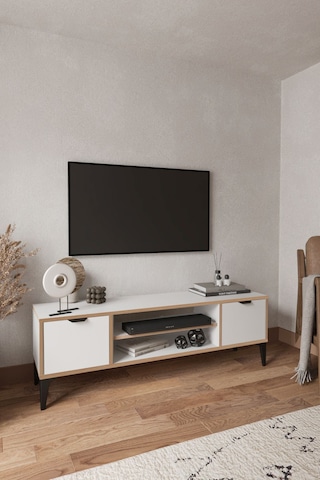 Sarmobi Arden 2 Kapaklı Tv Ünitesi Beyaz