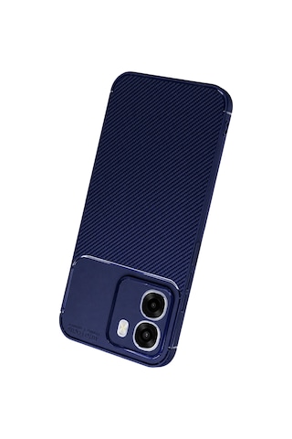 Newface - 297 - Oppo Oppo A6t 5g Auto Focus Karbon Kapak - Spt-gld - - Lacivert
