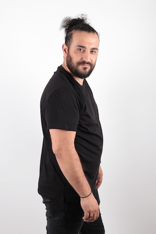 Rich Büyük Beden Basic T-shirt %100 Pamuk Tişört Açık Bej