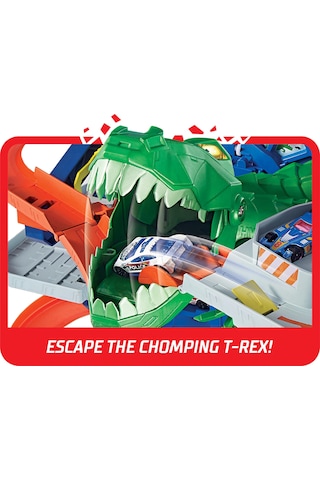 Hot Wheels Hw Robotik T-rex Ultimate Garaj Hot Wheels Robotik T-rex Ultimate Garaj, 100'den Fazla Aracı Kolayca Saklayabilir Gjl14 Gjl14