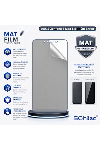 Zenfone 3 Max 5.5 Uyumlu Ön Yüzey Mat Hidrojel Ekran Koruyucu 07099082