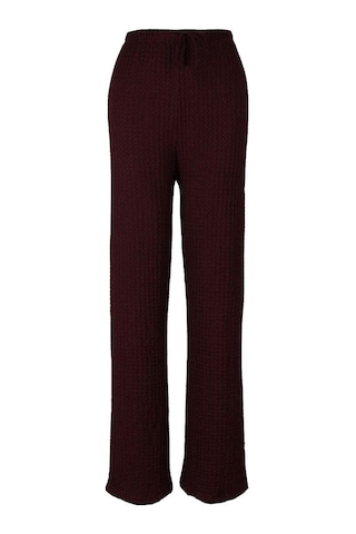 Trender Gofre Bordo Kadın Pantolon 2498 Bordo