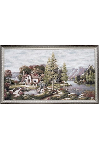 Manzara Serisi-13 Dokuma Goblen Kumaş-Doğa Manzarası1