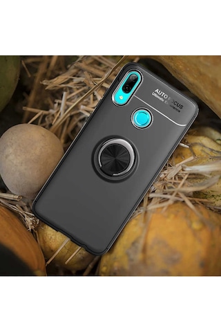 Huawei Y6 2019 Kilif Yüzüklü Magnetli Ravel Case 357682743
