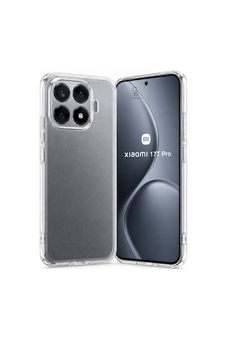 Xiaomi 17t Pro İle Uyumlu Kılıf Şeffaf Kamera Korumalı Esnek Silikon Telefon Kılıfı Kapak