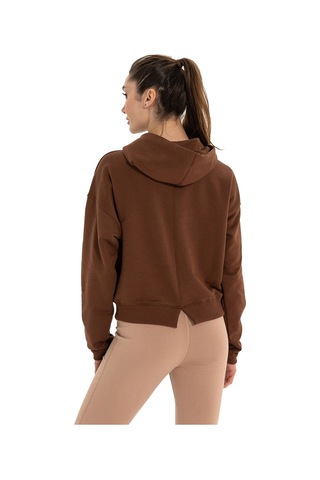 Inguz Kapüşonlu Hoodie Kahverengi
