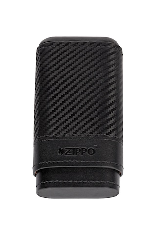Zippo Karbon İçi Sedir Siyah İkili Küçük Deri Puro Kılıfı