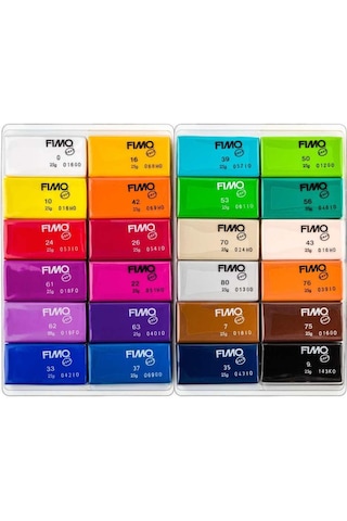 Fimo Parlak Renkler 12 li Set 24x25 gr - 8023C24-1
