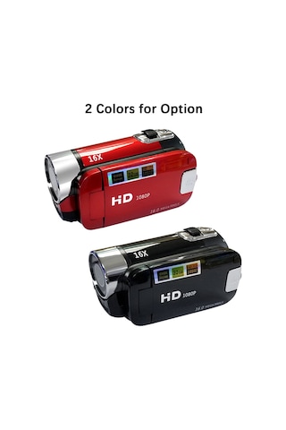 Xindoker Siyah D100 Dijital Dv Kameralı - 1080p Full Hd Video, 16mp Fotoğraf, 16x Dijital Zoom, 2.7" Lcd Ekran, Bl-5c Batarya