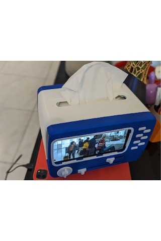 Tv Mendil Kutusu Cep Telefonu Standı Çok Renkli