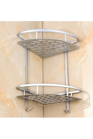 Tongxida Üçgen Banyo Raffı, Pratik Katmanlı, Kancalı, Gümüş Eastmeetwest Duvar Depolama-21 Alüminyum, 4.7cm 21 2 - Rn Gümüş Gümüş