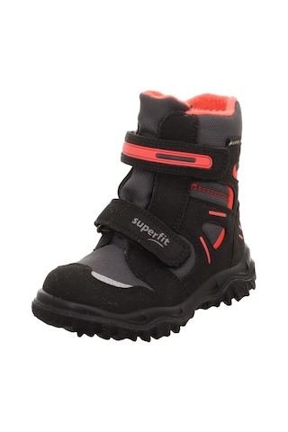 Superfit 1-809080 Husky Çocuk Siyah/kırmızı Gore-tex Bot Siyah - Kırmızı