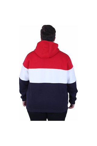 Moc Grande Mocgrande Büyük Beden Kapüşonlu 3ip Sweat Mg 25725 Kırmızı Kırmızı