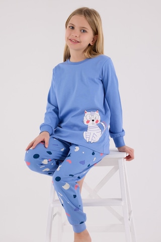 Rolypoly Kız Çocuk Mavi Pijama Takımı Rp3697-c-v2 Mavi