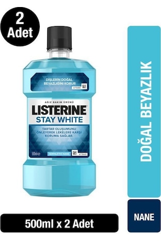 Listerine Stay White Ağız Bakım Suyu 2 x 500 ML