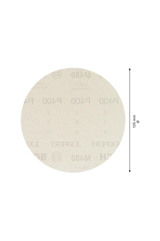 Accessories 5 X Expert M480 Zımpara Filesi Sert Ahşap İçin, Ahşap Üzerine Boya, Çap 125 Mm, 400 Tanecik, Eksantri