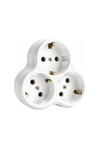 3 Lü Topraklı Priz Çoklayıcı, 16a, 250v, 3600w Güç Kapasitesi 0